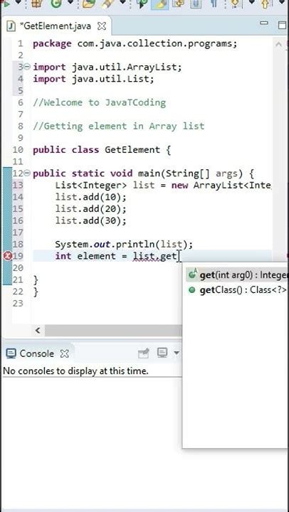 ArrayList get (index) Method in Java with Examples.